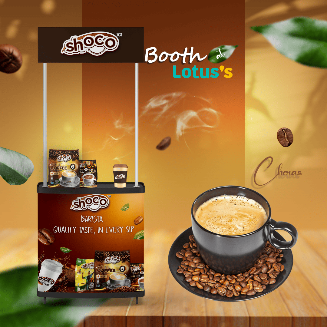 Shoco brand booth and packaging design